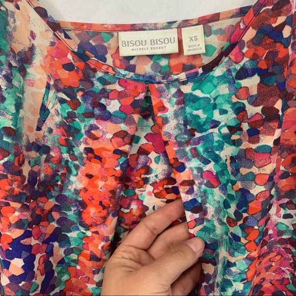 Bisou Bisou Watercolor Dotted Sleeveless Tank Top - Picture 2 of 7